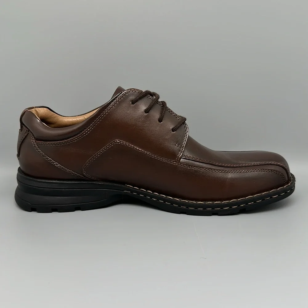 Dockers Trustee Dark Leather Oxford Dress Shoes Men's Sz‎ 10.5 New!